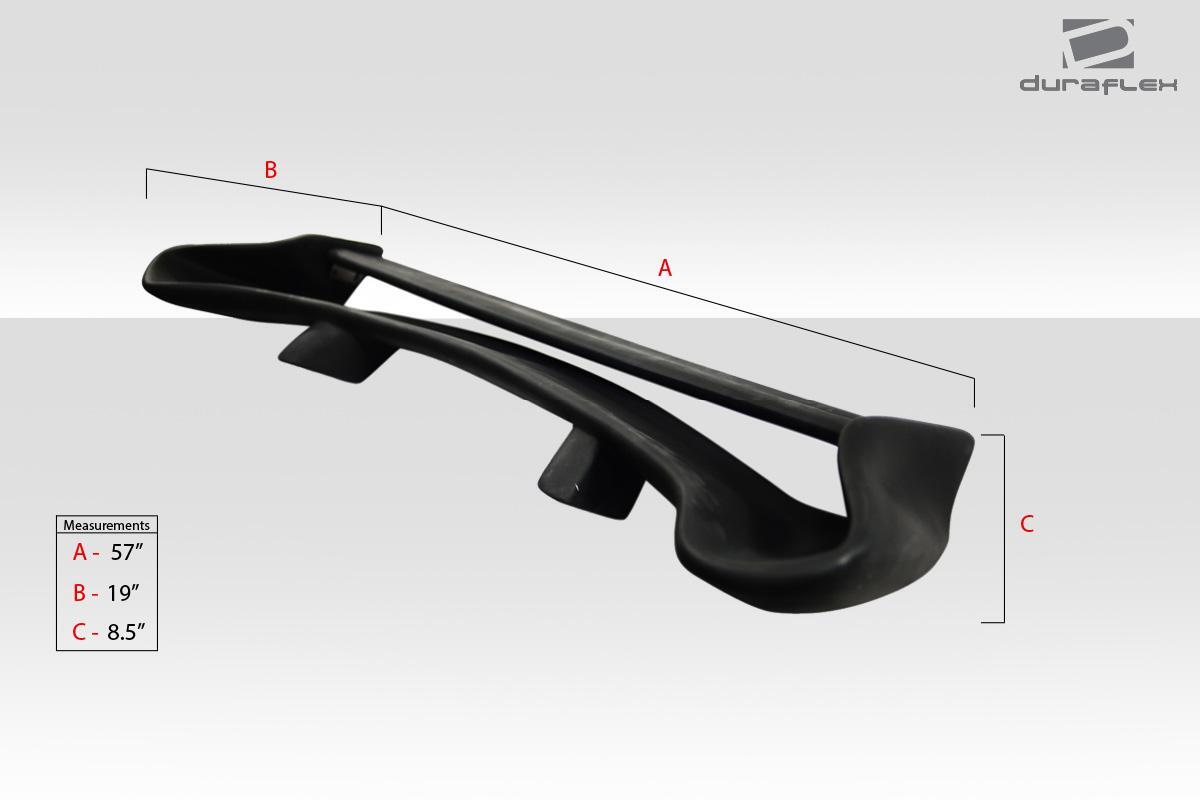 Universal Duraflex Vader Wing Trunk Lid Spoiler - 1 Piece - Image 2