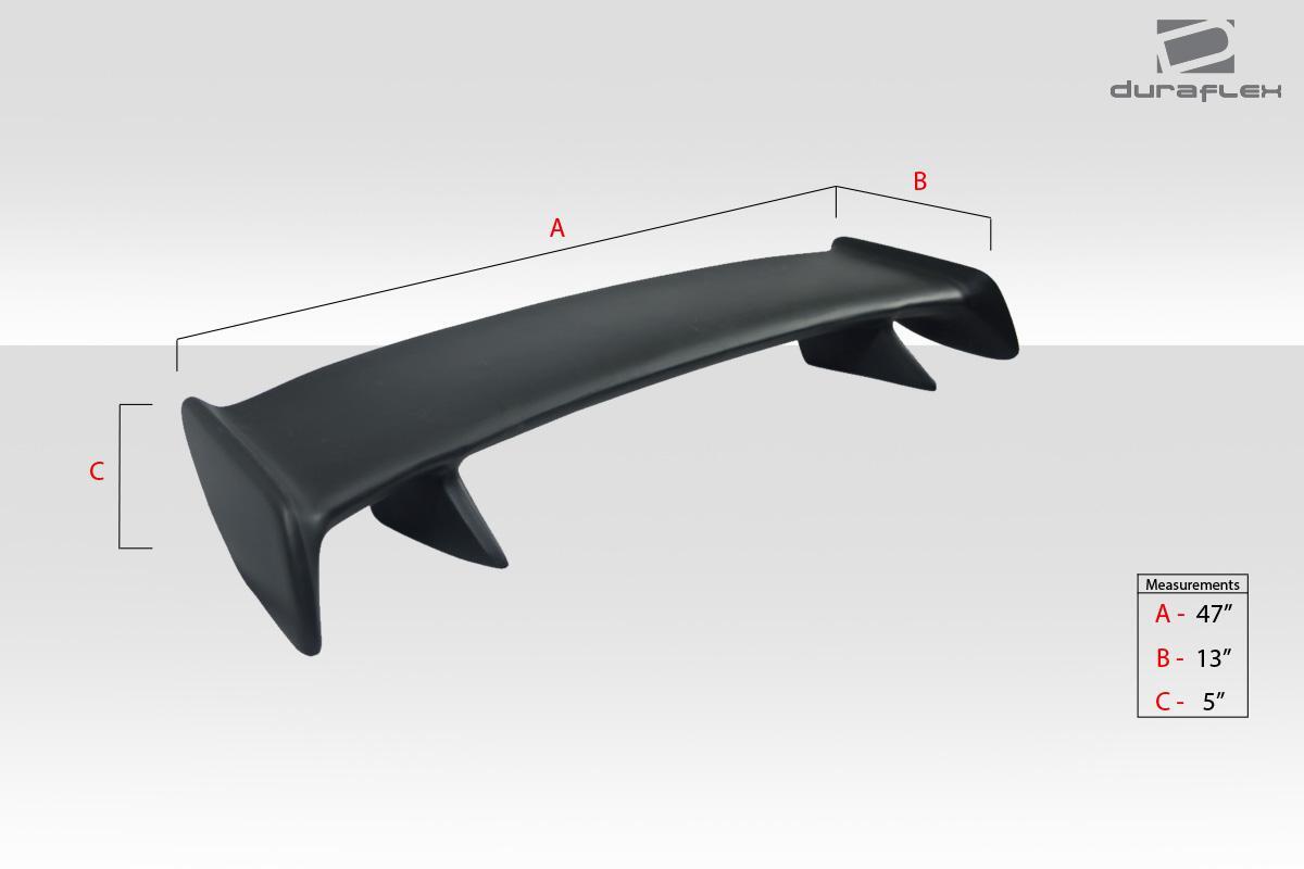 Universal Duraflex Skyline Wing Trunk Lid Spoiler - 1 Piece - Image 2