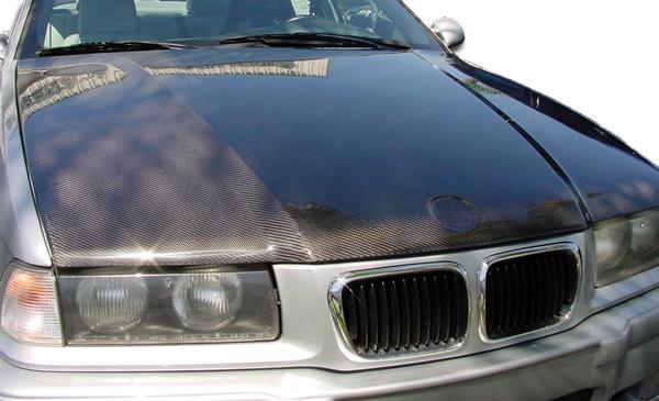 1992-1998 BMW 3 Series Carbon Creations OEM Look Carbon Fiber Hood - Image 1