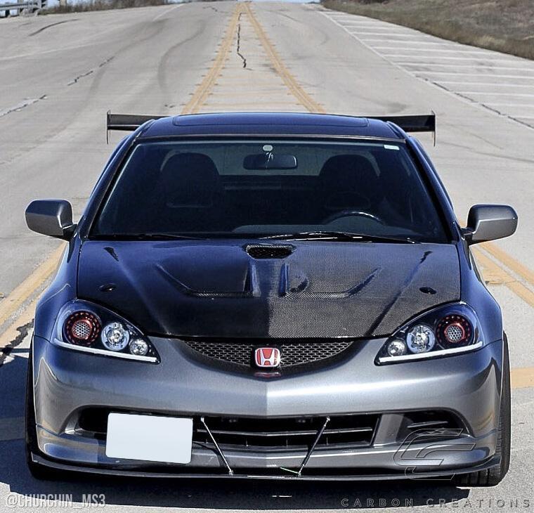 2002-2006 Acura RSX Carbon Creations Type M Carbon Fiber Hood - Image 2