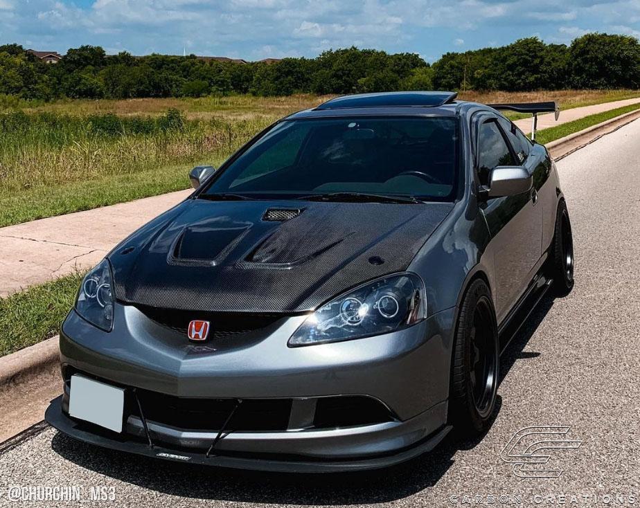 2002-2006 Acura RSX Carbon Creations Type M Carbon Fiber Hood - Image 3