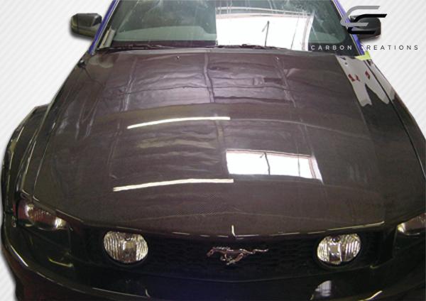 2005-2009 Ford Mustang Carbon Creations OEM Look Carbon Fiber Hood - Image 2