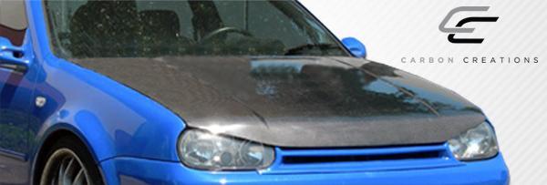 1999-2005 Volkswagen Golf Carbon Creations Boser Carbon Fiber Hood - Image 2