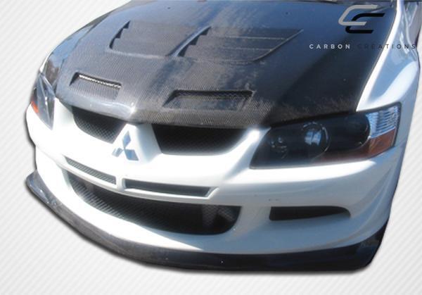 2003-2005 Mitsubishi Evolution Carbon Creations Demon Carbon Fiber Front Lip - Image 2