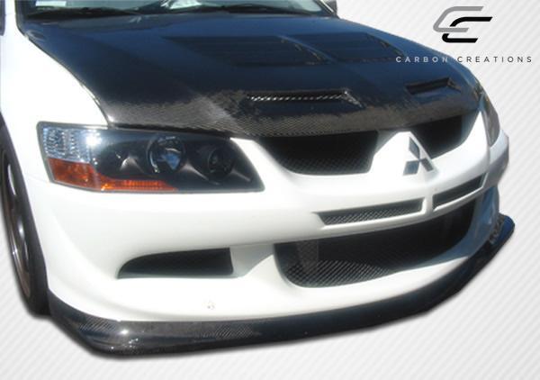 2003-2005 Mitsubishi Evolution Carbon Creations Demon Carbon Fiber Front Lip - Image 4