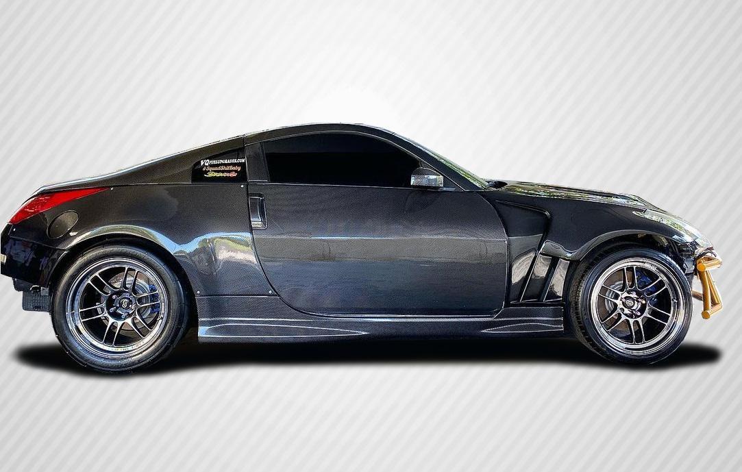 2003-2008 Nissan 350Z Carbon Creations N-1 Carbon Fiber Side Skirts - Image 1