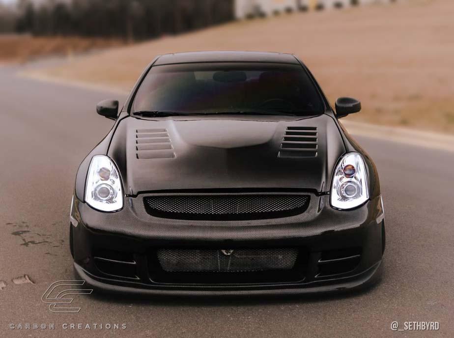 2003-2007 Infiniti G Coupe Carbon Creations TS-1 Carbon Fiber Front Bumper - Image 2