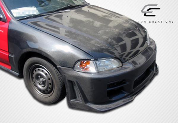 1992-1995 Honda Civic Carbon Creations OEM Look Carbon Fiber Fender - Image 4