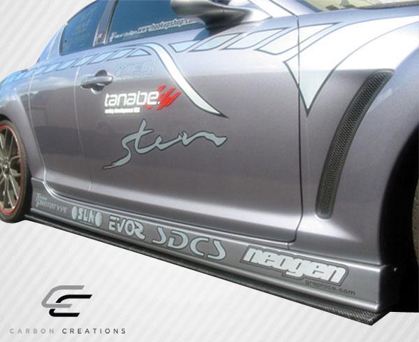 Universal Carbon Creations Side Skirt Splitters - 2 Piece - Image 2