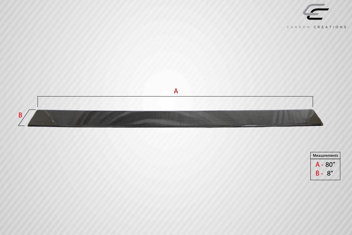 Universal Carbon Creations Side Skirt Splitters - 2 Piece - Image 3