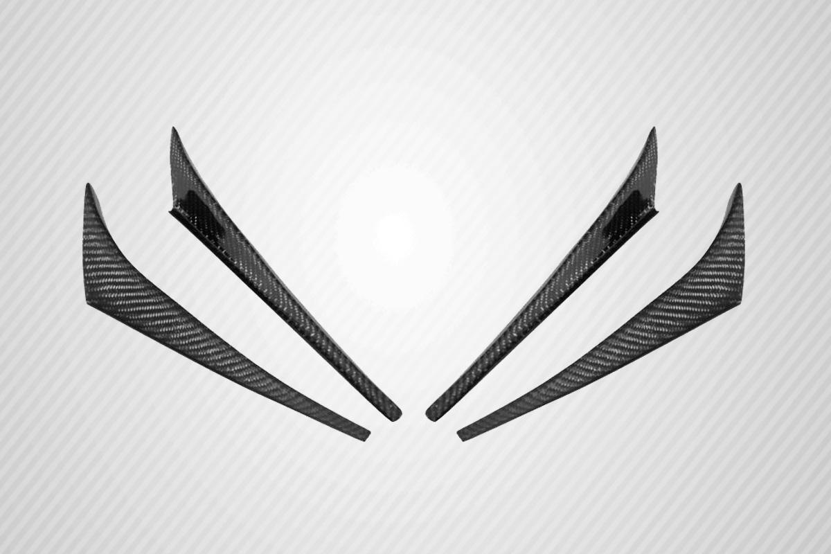 Universal Carbon Creations Type 1 Fuel Canards - 4 Piece - Image 1