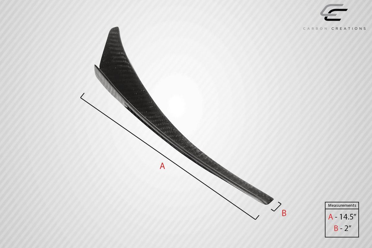 Universal Carbon Creations Type 1 Fuel Canards - 4 Piece - Image 2