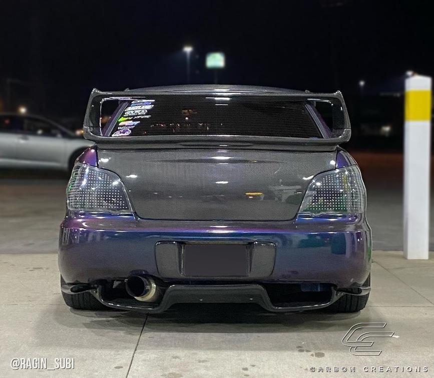 2002-2007 Subaru Impreza Carbon Creations STI Look Carbon Fiber Rear Wing - Image 2
