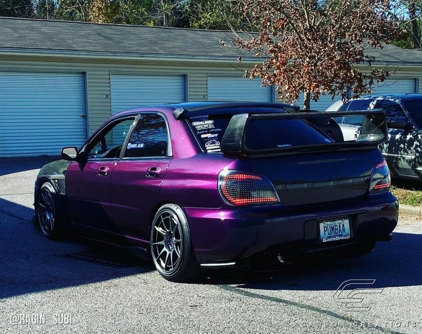 2002-2007 Subaru Impreza Carbon Creations STI Look Carbon Fiber Rear Wing - Image 3
