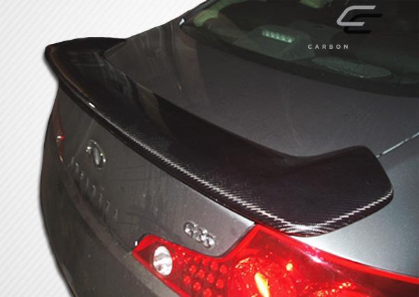 2003-2007 Infiniti G Coupe Carbon Creations OEM Look Carbon Fiber Rear Wing - Image 4