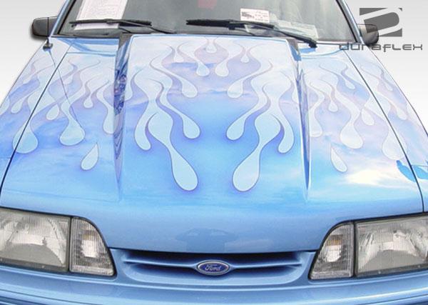 1987-1993 Ford Mustang Duraflex 2" Cowl Hood - Image 3
