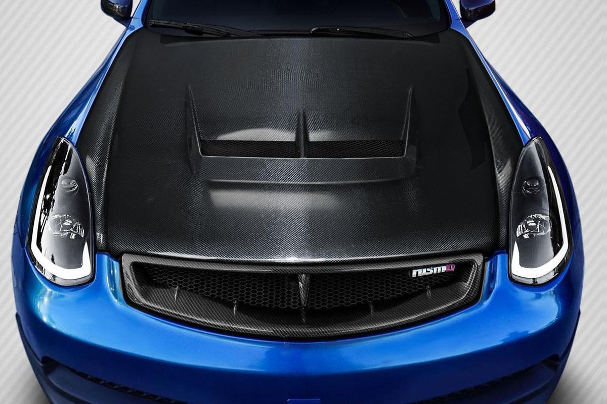 2003-2007 Infiniti G Coupe Carbon Creations Type J Carbon Fiber Hood - Image 1