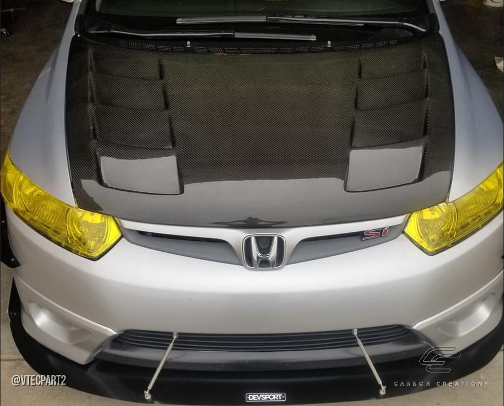 2006-2011 Honda Civic Carbon Creations Circuit Carbon Fiber Hood - Image 10