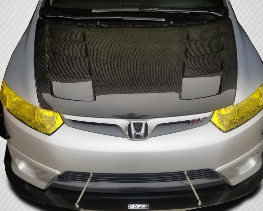 2006-2011 Honda Civic Carbon Creations Circuit Carbon Fiber Hood - Image 8