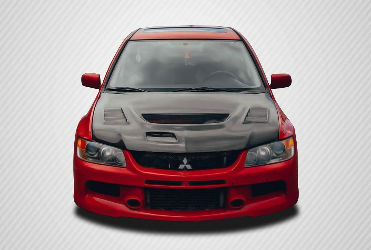 2003-2006 Mitsubishi Evolution Carbon Creations C-1 Carbon Fiber Hood - Image 1