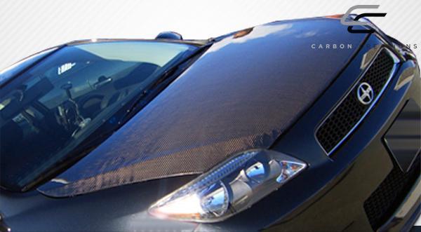 2005-2010 Scion TC Carbon Creations OEM Look Carbon Fiber Hood - Image 3