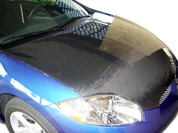 2006-2012 Mitsubishi Eclipse Carbon Creations OEM Look Carbon Fiber Hood - Image 1