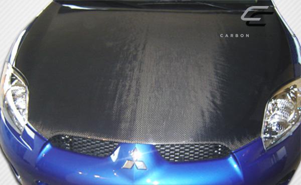 2006-2012 Mitsubishi Eclipse Carbon Creations OEM Look Carbon Fiber Hood - Image 2