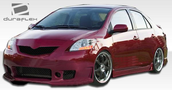 2007-2011 Toyota Yaris Duraflex B-2 Side Skirts - Image 2