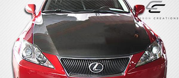 2006-2013 Lexus IS Carbon Creations OEM Look Carbon Fiber Hood - Image 2