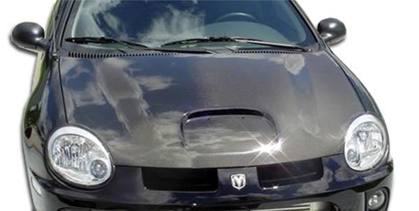 2000-2005 Dodge Neon Carbon Creations SRT Look Carbon Fiber Hood - Image 1