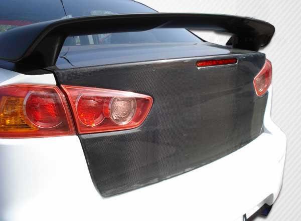 2008-2017 Mitsubishi Lancer Carbon Creations OEM Look Carbon Fiber Trunk - Image 1
