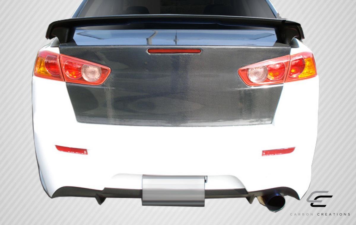 2008-2017 Mitsubishi Lancer Carbon Creations OEM Look Carbon Fiber Trunk - Image 2