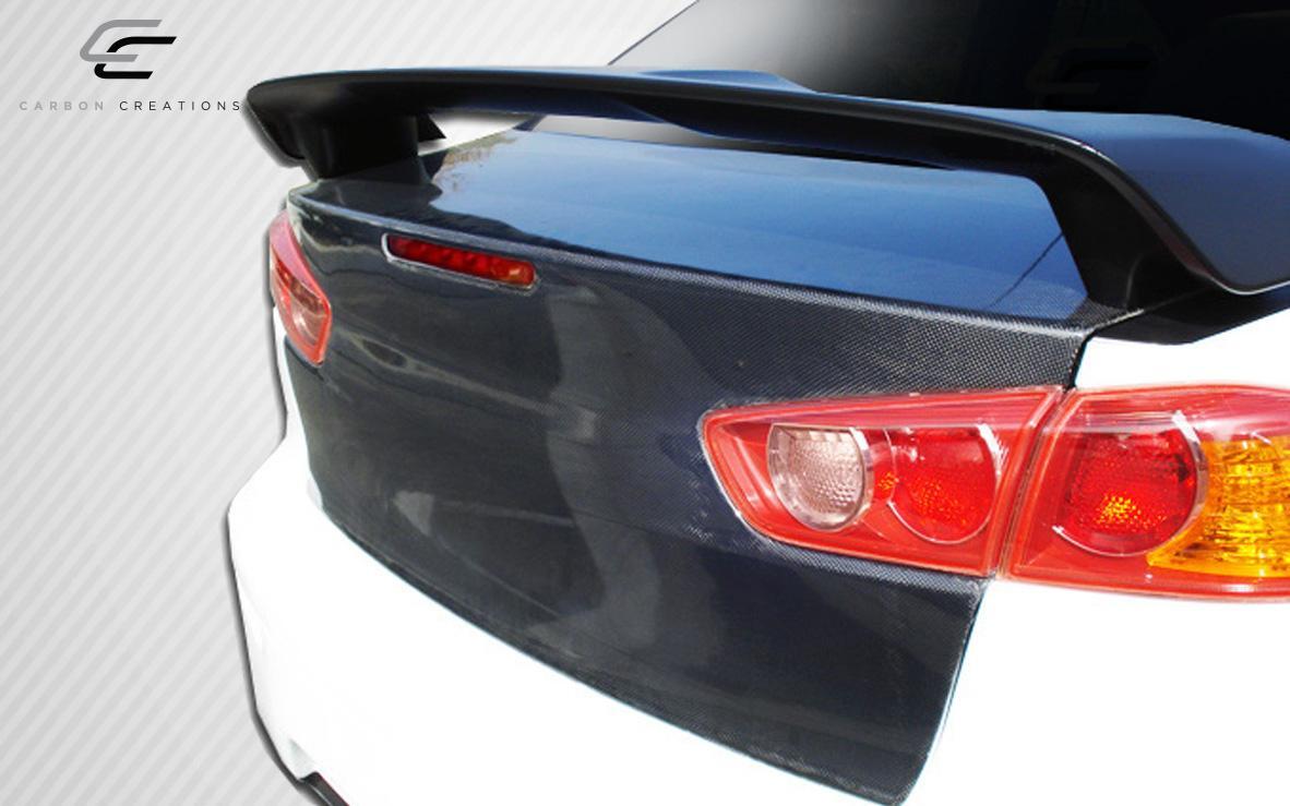 2008-2017 Mitsubishi Lancer Carbon Creations OEM Look Carbon Fiber Trunk - Image 3