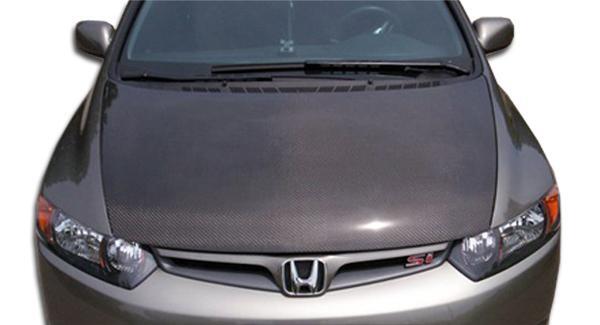 2006-2011 Honda Civic Carbon Creations OEM Look Carbon Fiber Hood - Image 1