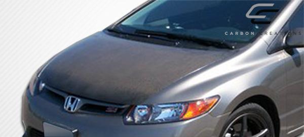 2006-2011 Honda Civic Carbon Creations OEM Look Carbon Fiber Hood - Image 5
