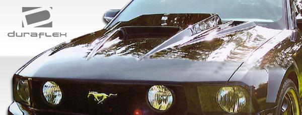 2005-2009 Ford Mustang Duraflex Spyder 3 Hood - Image 4