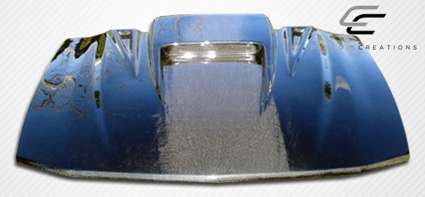 2005-2009 Ford Mustang Carbon Creations Spyder 3 Carbon Fiber Hood - Image 5