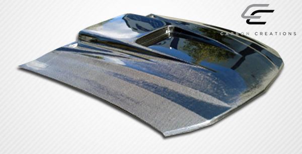 2005-2009 Ford Mustang Carbon Creations Spyder 3 Carbon Fiber Hood - Image 7