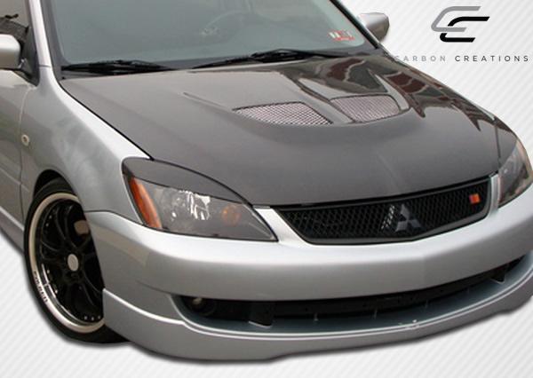 2004-2007 Mitsubishi Lancer Carbon Creations Evo Carbon Fiber Hood - Image 3