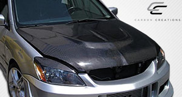2004-2007 Mitsubishi Lancer Carbon Creations Evo Carbon Fiber Hood - Image 4