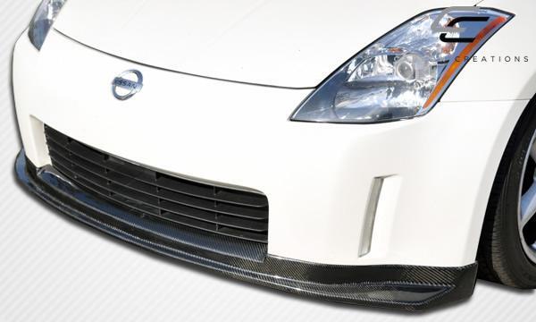 2003-2005 Nissan 350Z Carbon Creations N-1 Carbon Fiber Front Lip - Image 3