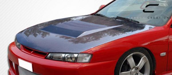 1997-1998 Nissan 240SX Carbon Creations D-1 Carbon Fiber Hood - Image 2