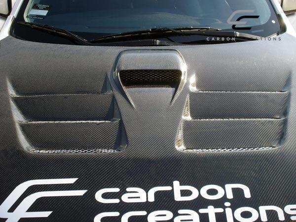 2008-2017 Mitsubishi Evolution Carbon Creations GT Concept Carbon Fiber Hood - Image 5