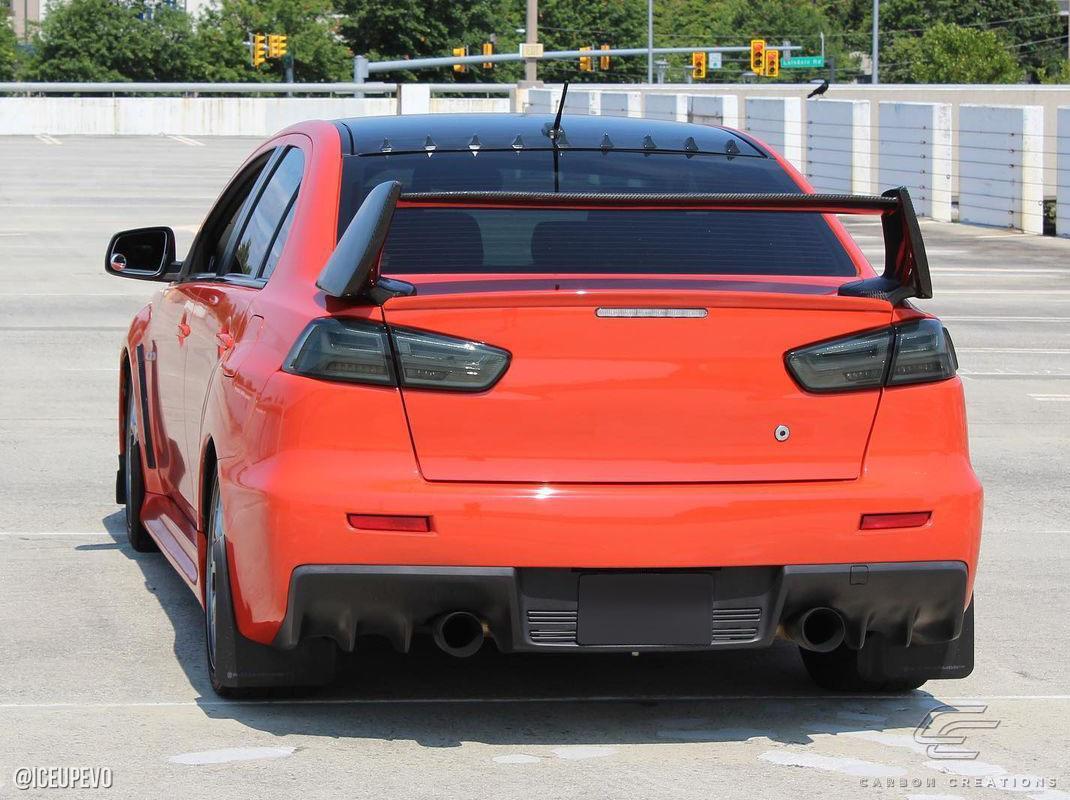 2008-2017 Mitsubishi Evolution Carbon Creations GT Concept Carbon Fiber Rear Wing - Image 3