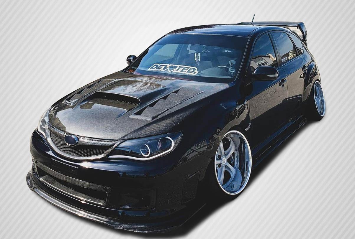 2008-2014 Subaru Impreza Carbon Creations GT Concept Carbon Fiber Hood - Image 1