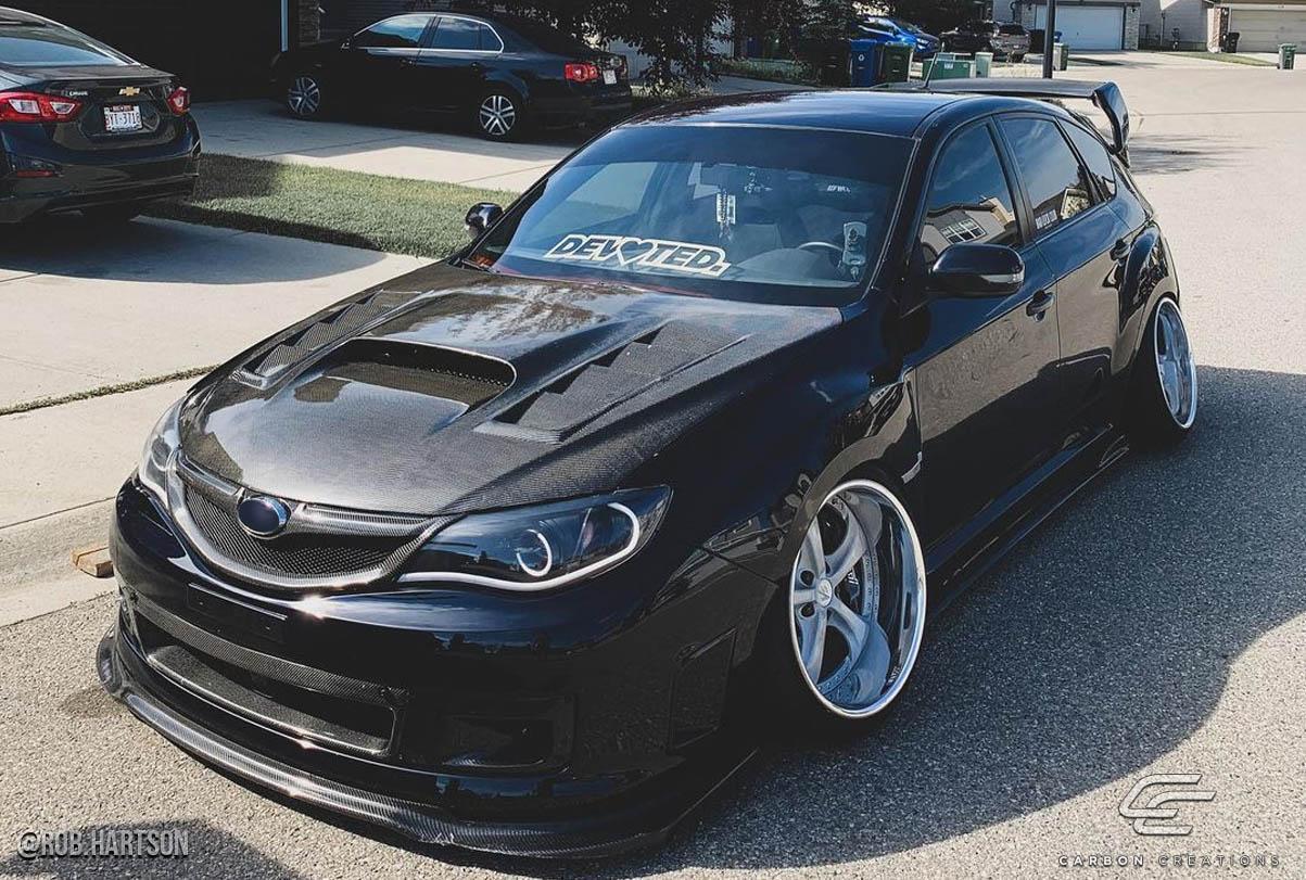 2008-2014 Subaru Impreza Carbon Creations GT Concept Carbon Fiber Hood - Image 2