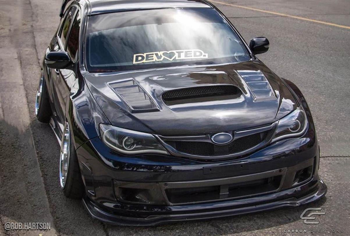 2008-2014 Subaru Impreza Carbon Creations GT Concept Carbon Fiber Hood - Image 3