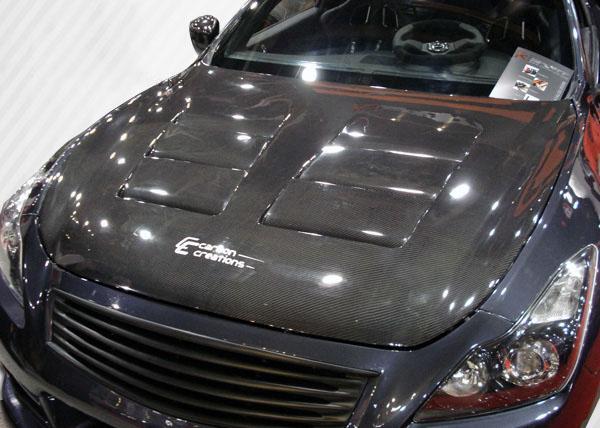 2008-2015 Infiniti G Coupe Carbon Creations GT Concept Carbon Fiber Hood - Image 1