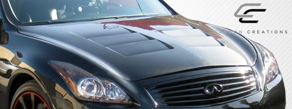 2008-2015 Infiniti G Coupe Carbon Creations GT Concept Carbon Fiber Hood - Image 8