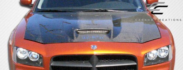2006-2010 Dodge Charger Carbon Creations SRT Look Carbon Fiber Hood - Image 3